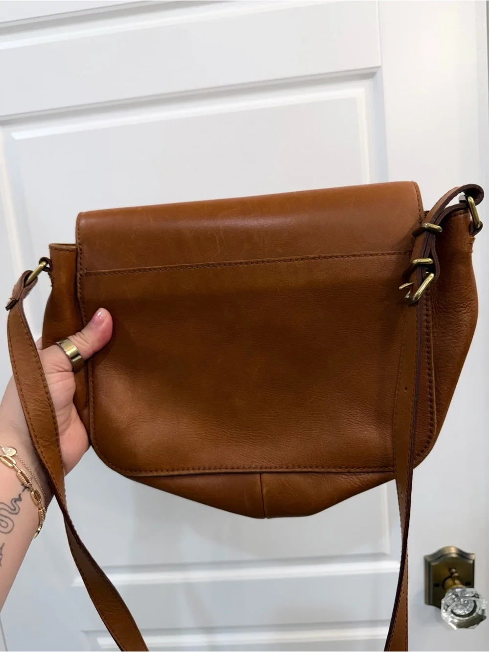 Madewell Brown Leather Crossbody Bag